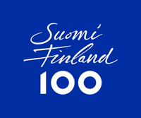 Suomi100 logo sininen